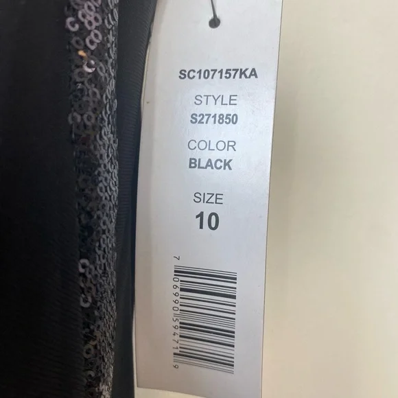 Scarlett Asymmetrical Black Dress - Picture 8 of 9